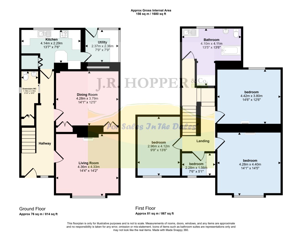 Floorplans For Leyburn, North Yorkshire