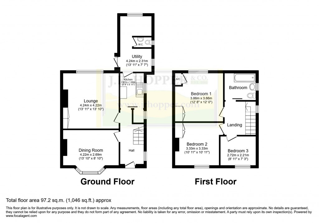 Floorplans For Carperby, Leyburn, North Yorkshire