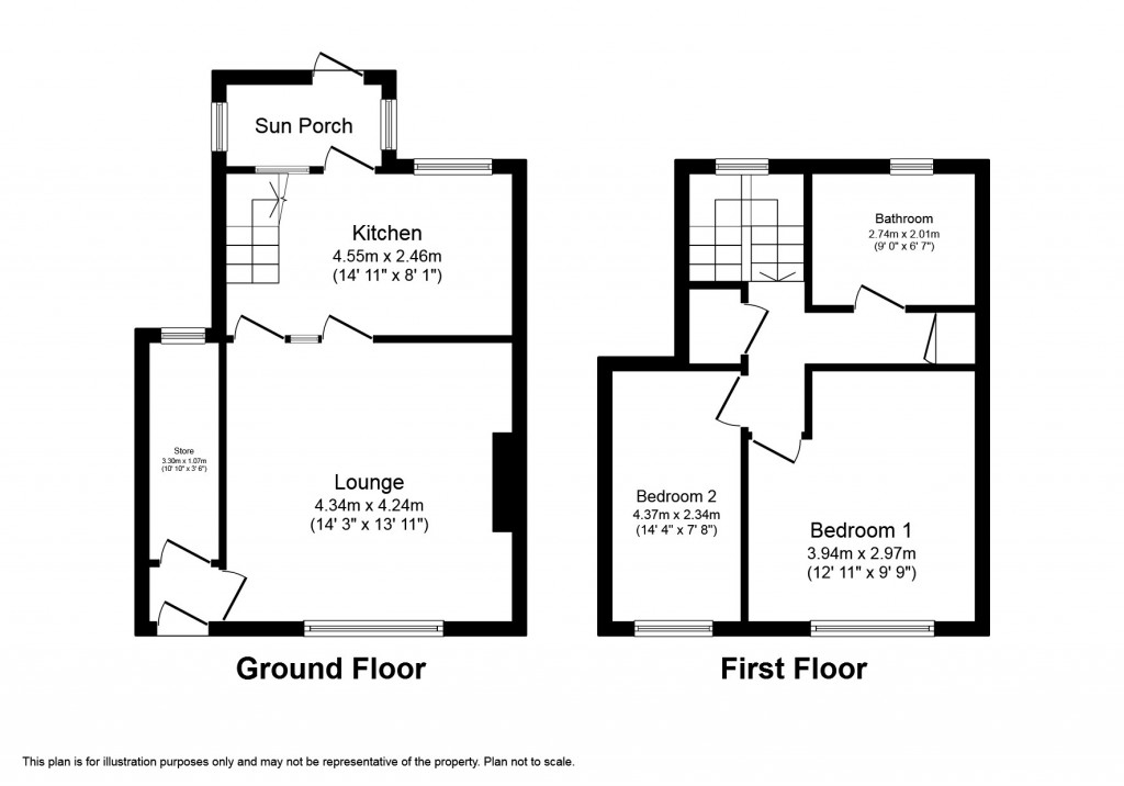Floorplans For Tunstall, Richmond, North Yorkshire