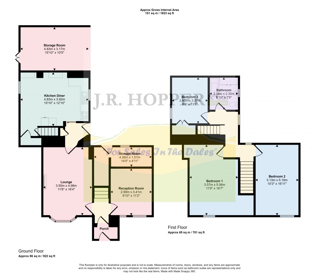 Floorplans For Leyburn, North Yorkshire