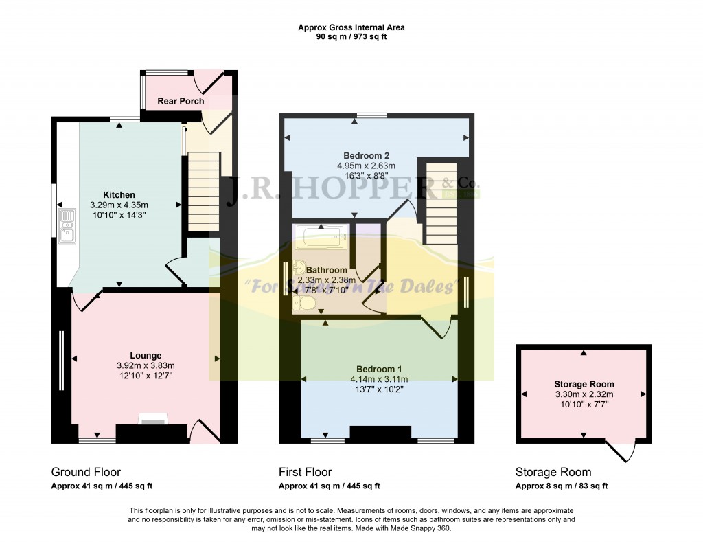 Floorplans For Nateby Road, Kirkby Stephen, Cumbria