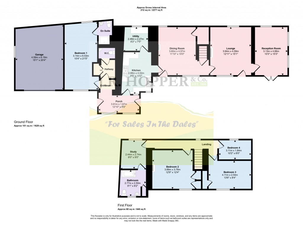 Floorplans For Leyburn, North Yorkshire