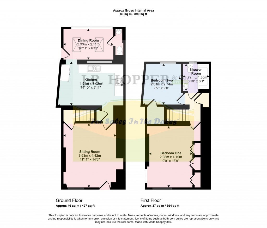 Floorplans For The Holme, Hawes, North Yorkshire