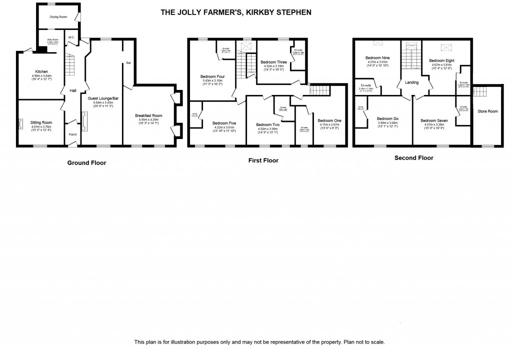 Floorplans For High Street, 63 High Street, Kirkby Stephen