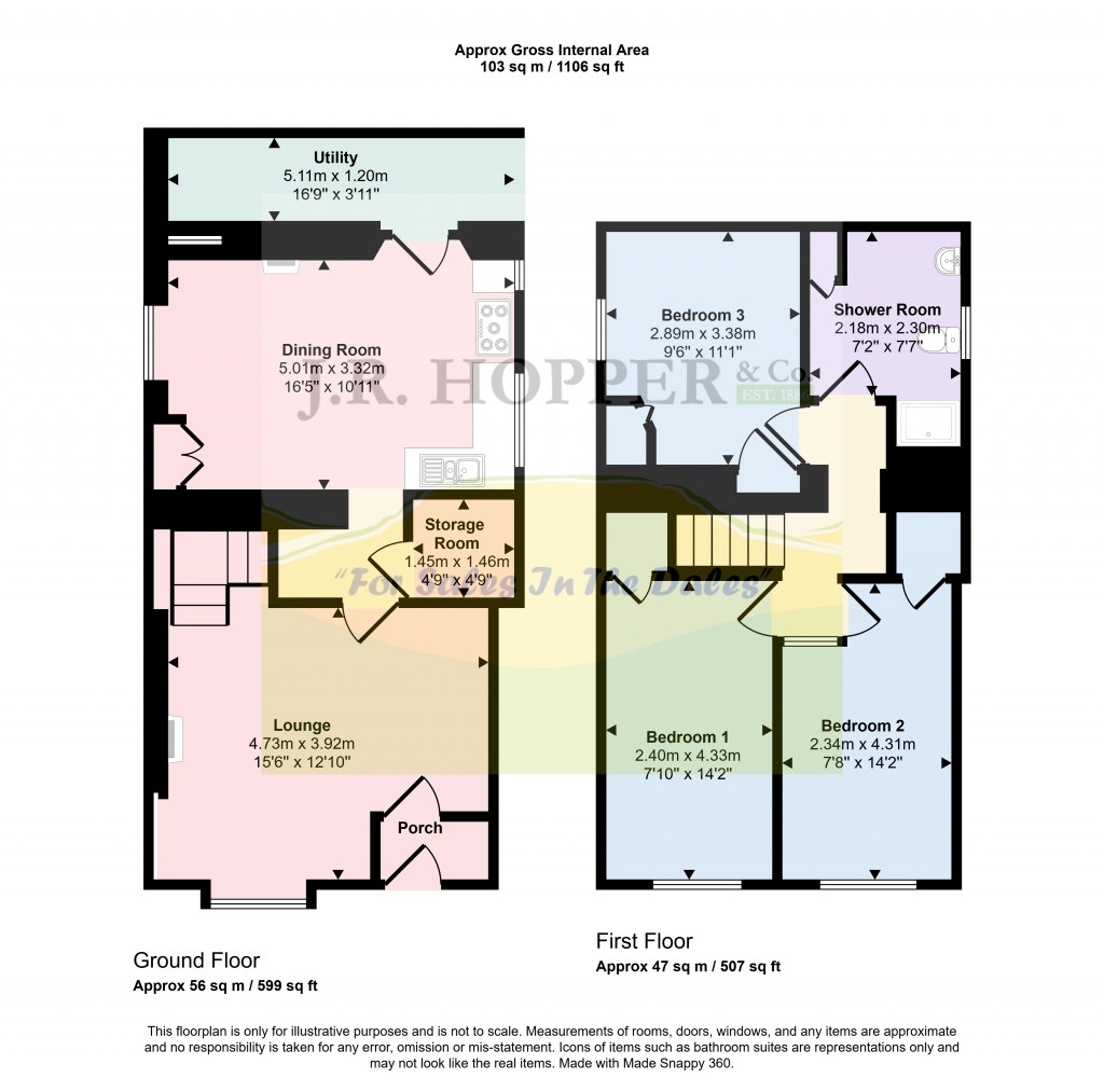 Floorplans For Middleham, Leyburn