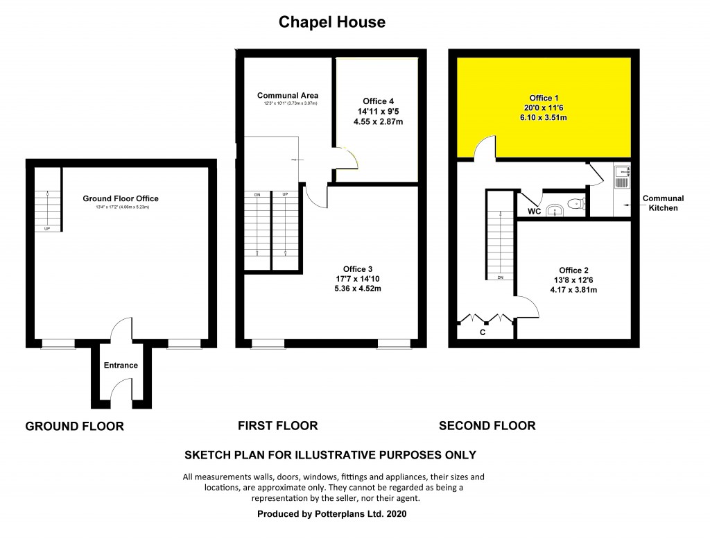 Floorplans For Market Place, Leyburn, North Yorkshire