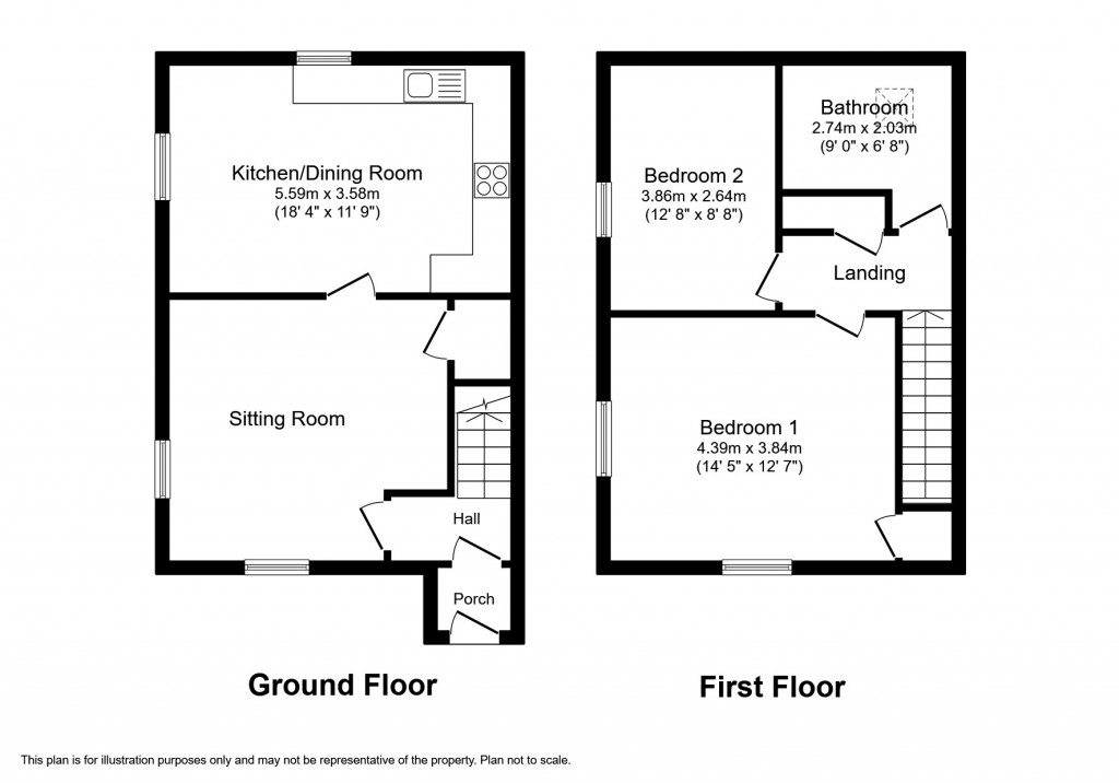 Floorplans For Vicarage Lane, Kirkby Stephen, Cumbria