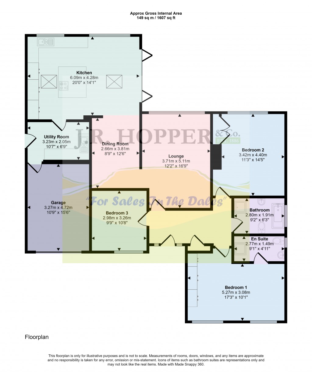 Floorplans For Leyburn, North Yorkshire