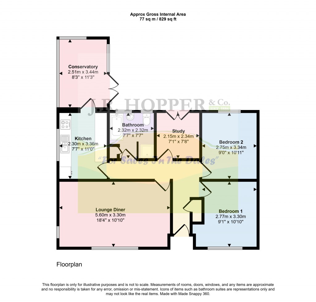 Floorplans For Leyburn, North Yorkshire