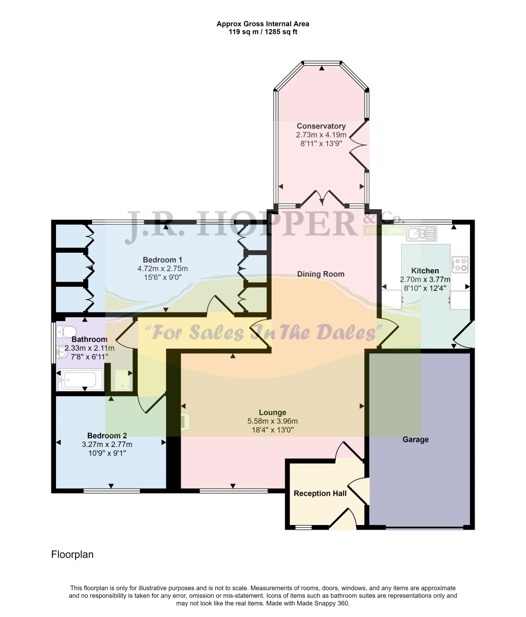 Floorplans For Leyburn, North Yorkshire