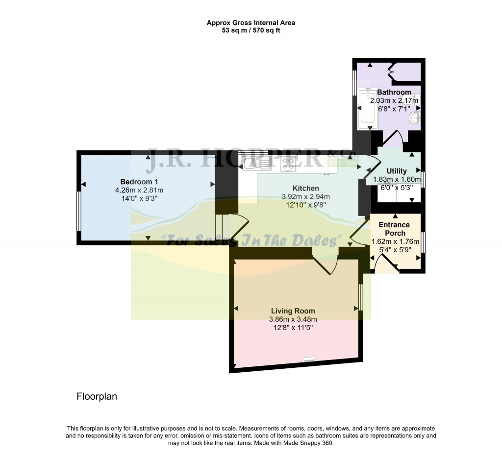 Floorplans For Preston Under Scar, North Yorkshire