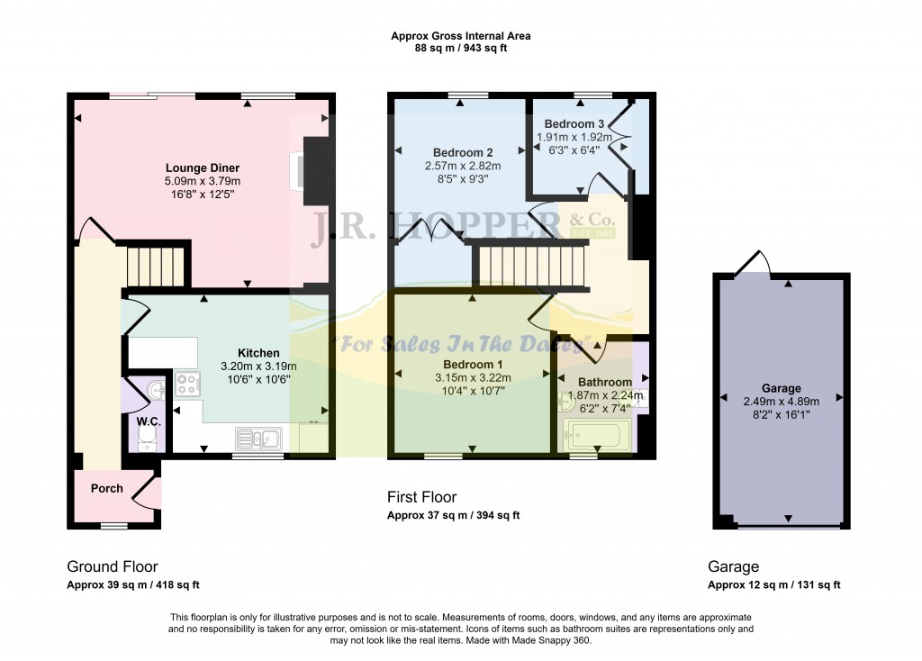 Floorplans For Middleham, Leyburn, North Yorkshire