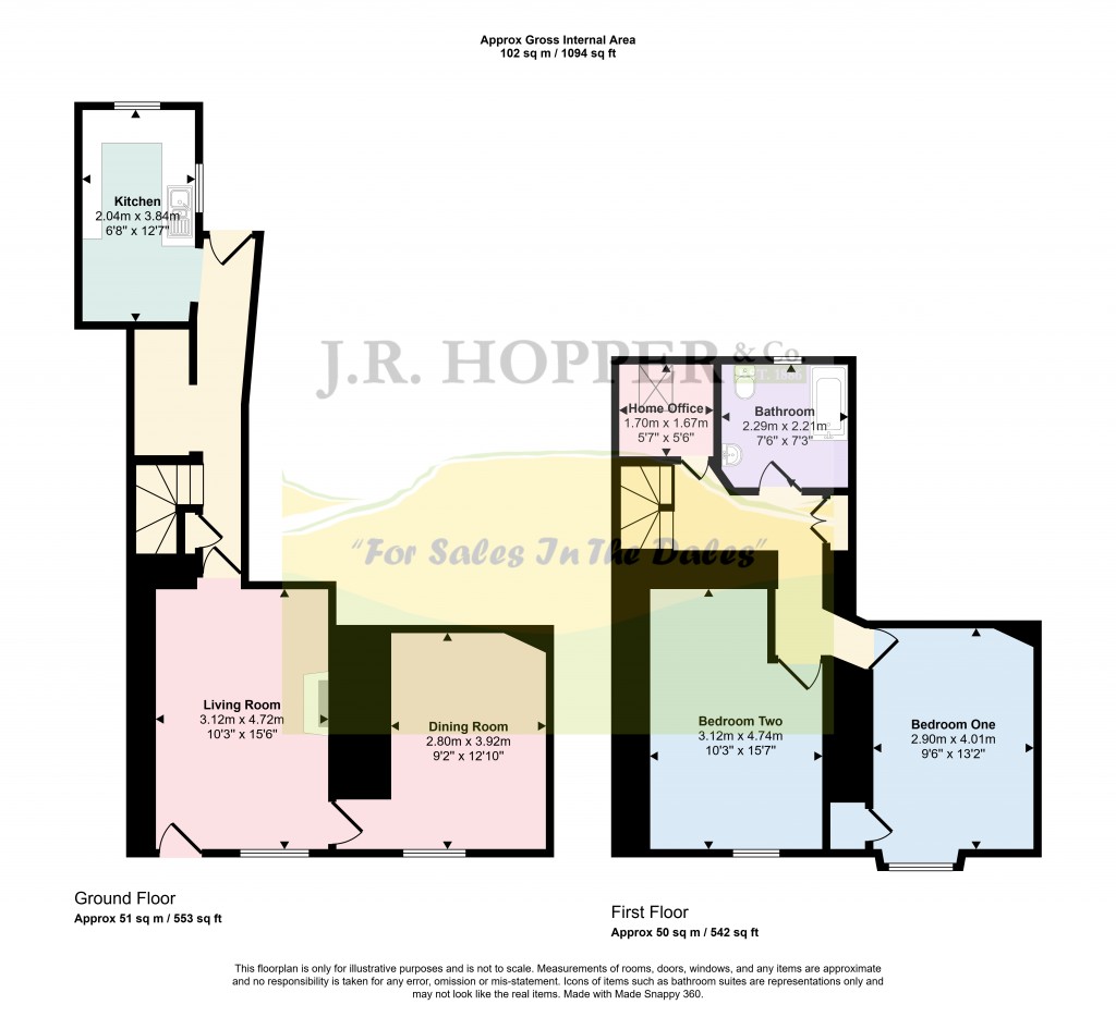 Floorplans For Hawes, Nr Leyburn, North Yorkshire
