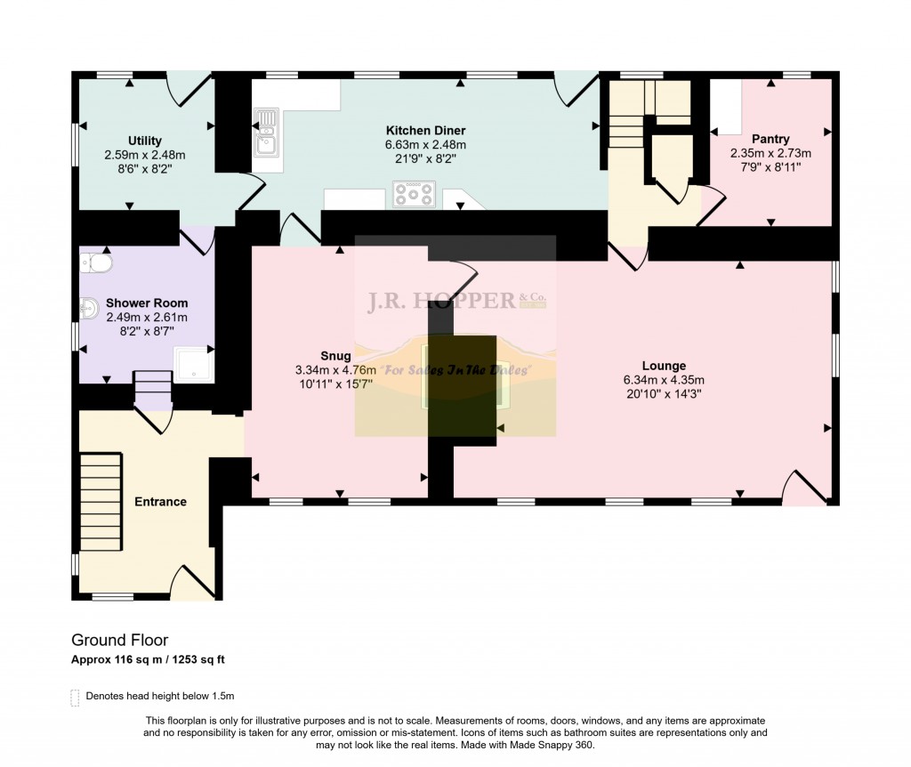 Floorplans For Askrigg, Leyburn, North Yorkshire