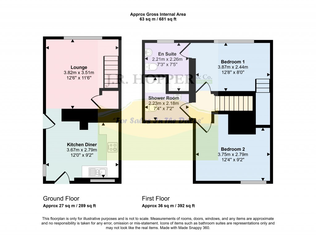 Floorplans For The Old Police Station, High Street, Leyburn, North Yorkshire