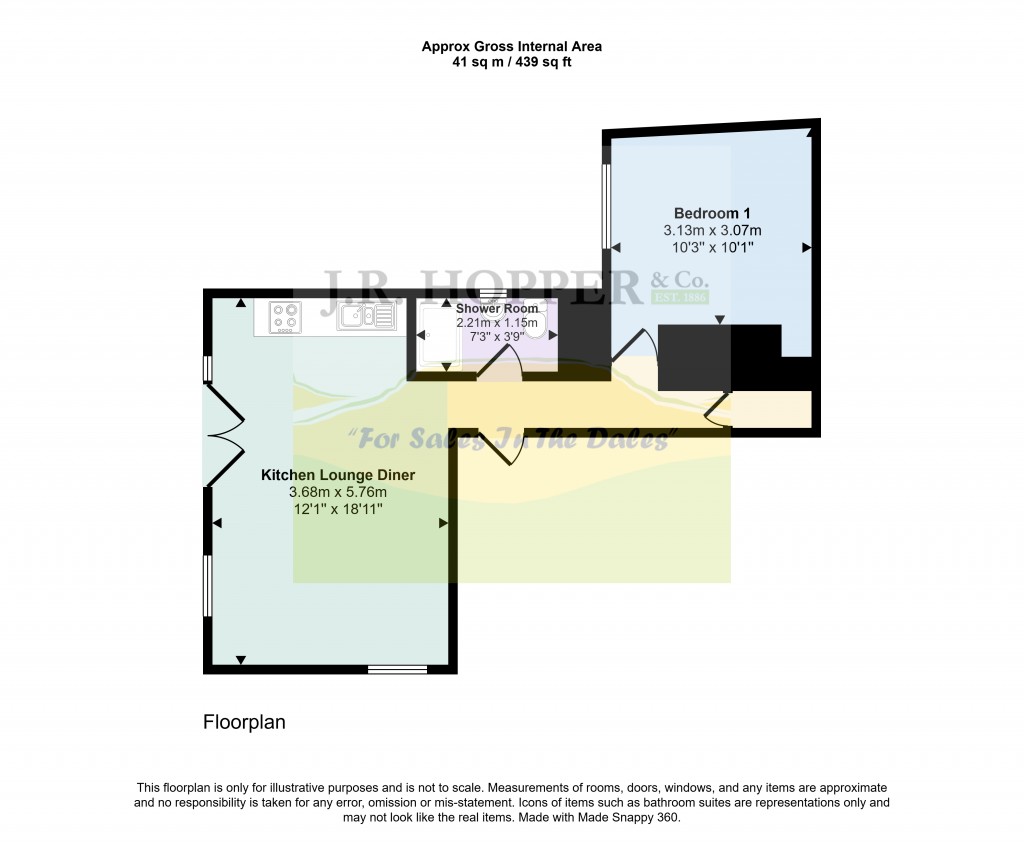 Floorplans For The Old Police Station, High Street, Leyburn, North Yorkshire