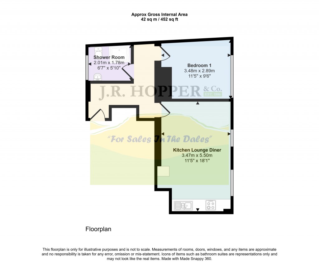 Floorplans For The Old Police Station, High Street, Leyburn, North Yorkshire