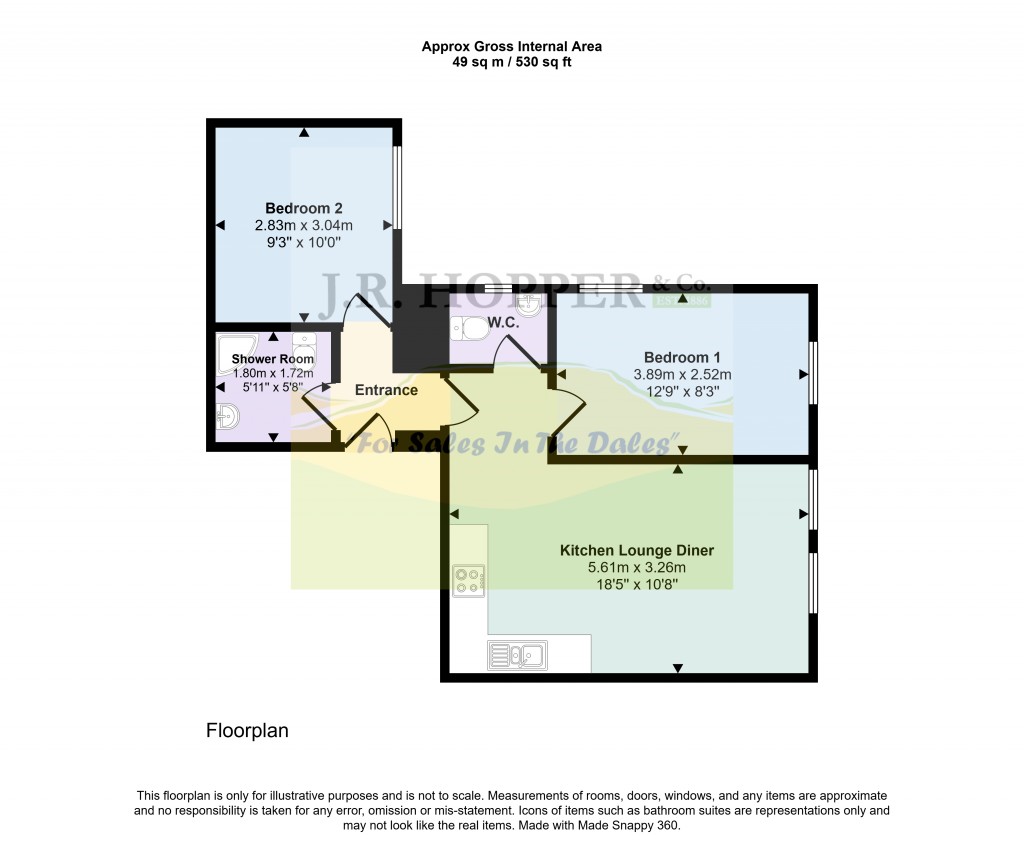 Floorplans For The Old Police Station, High Street, Leyburn, North Yorkshire