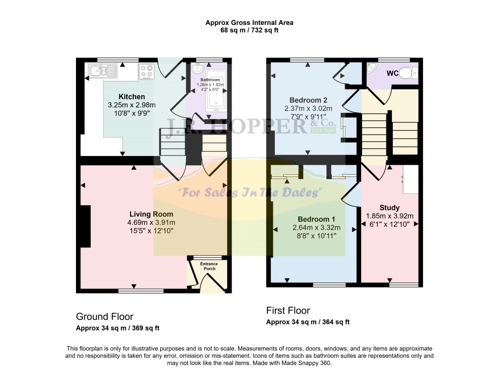 Floorplans For Bellerby, Leyburn, North Yorkshire