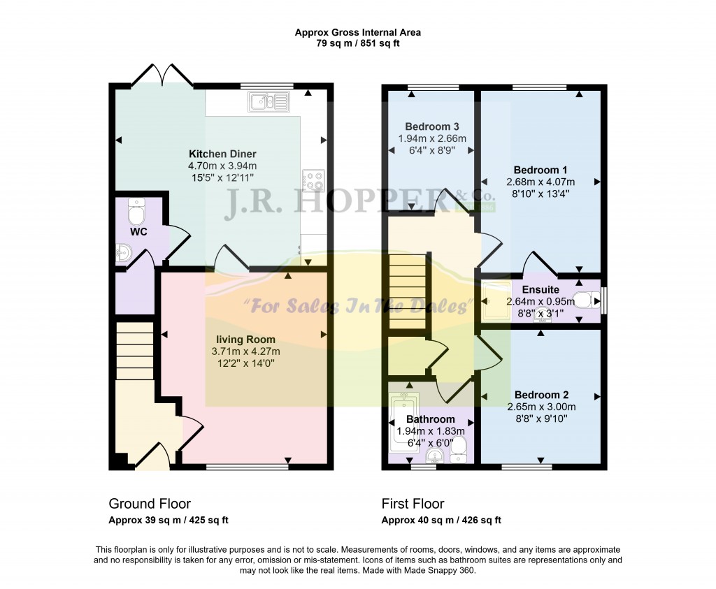 Floorplans For Leyburn, North Yorkshire