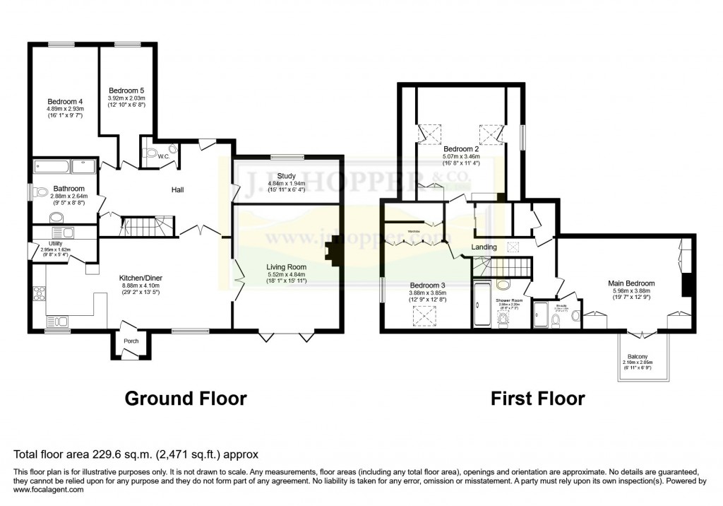 Floorplans For Harmby, Leyburn, North Yorkshire