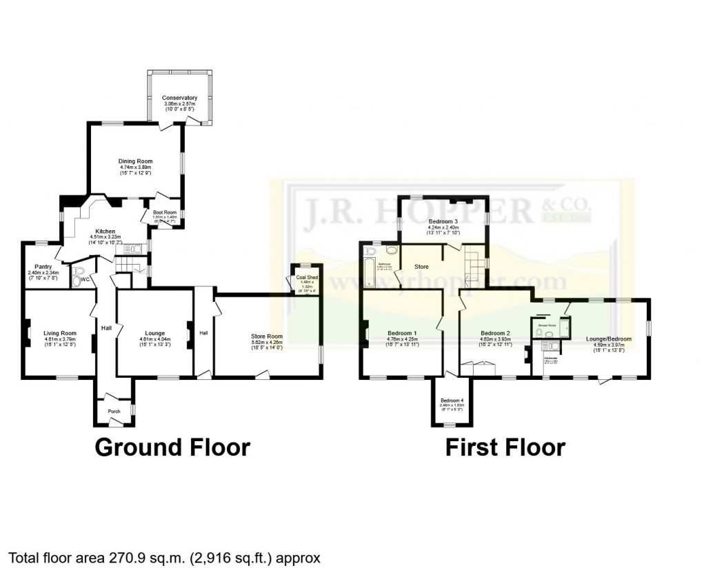 Floorplans For Leyburn, North Yorkshire