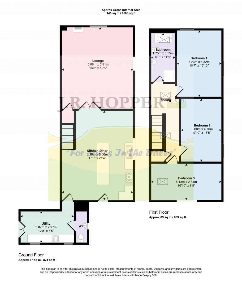 Floorplans For Carlton Leyburn, North Yorkshire