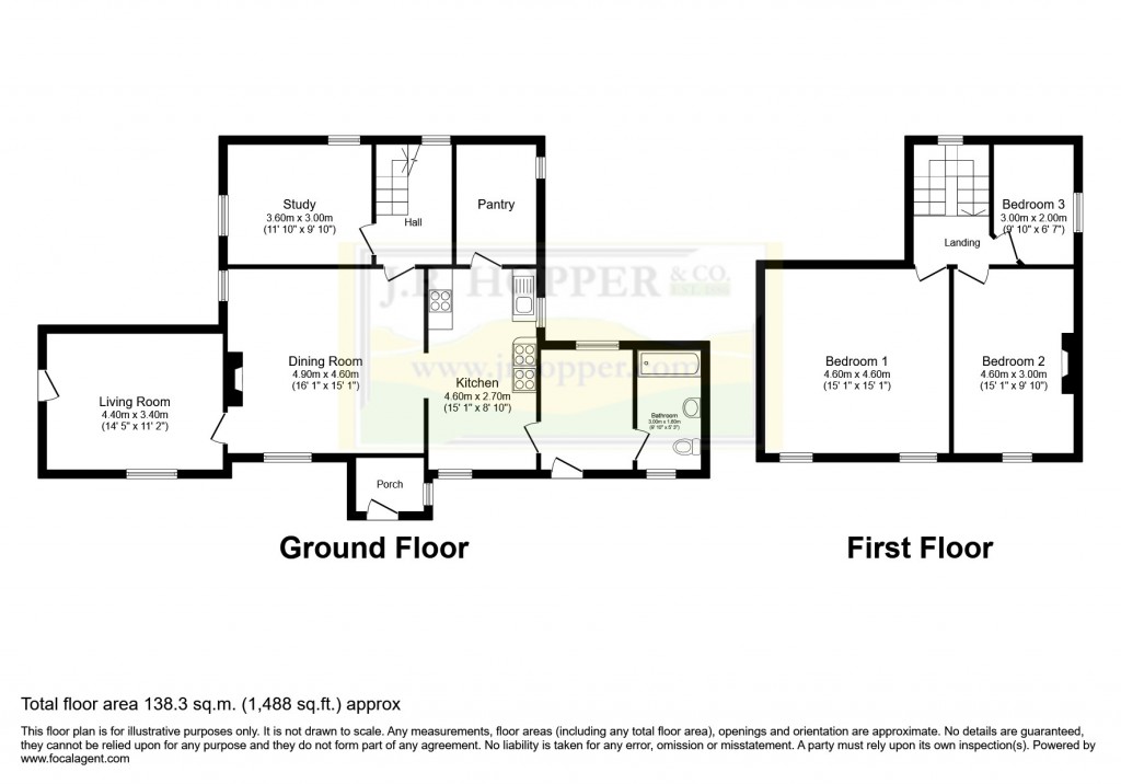 Floorplans For Grisdale, Sedbergh, Cumbria