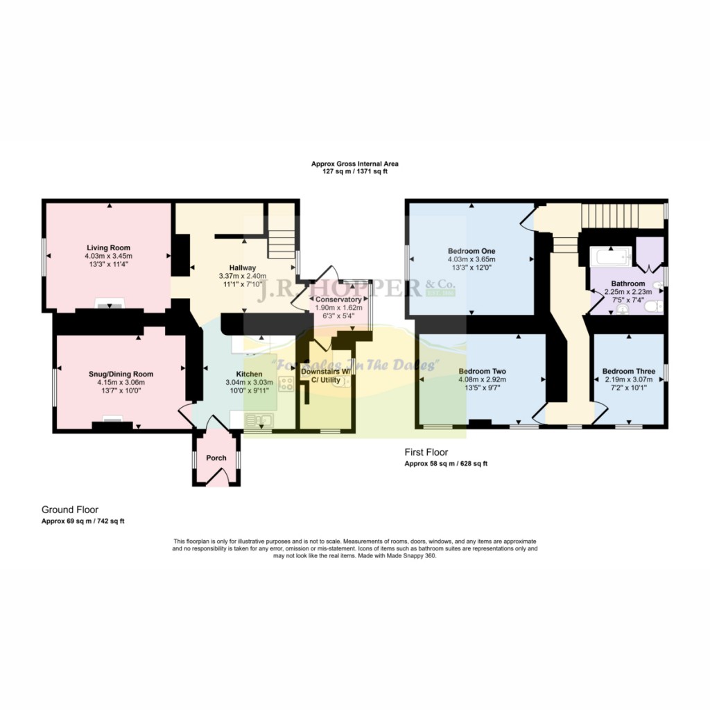Floorplans For Summerfield Cottage Bainbridge, Leyburn DL8 3EL