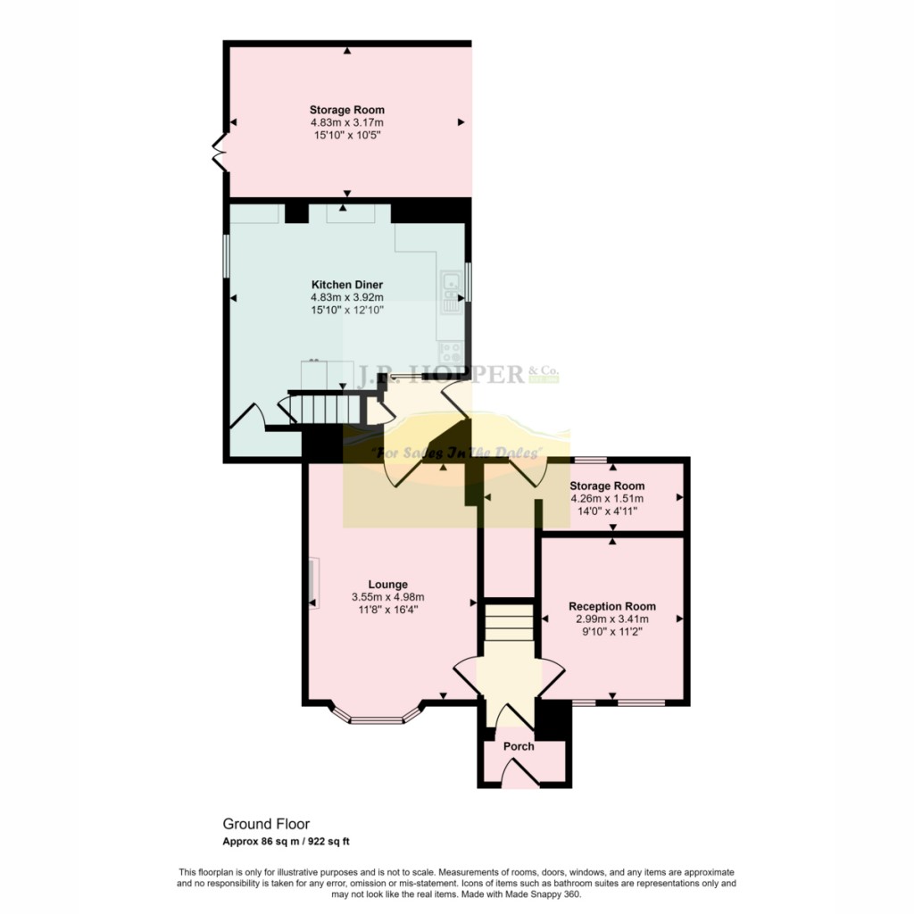 Floorplans For Town End Farm, Newbiggin In Bishopdale