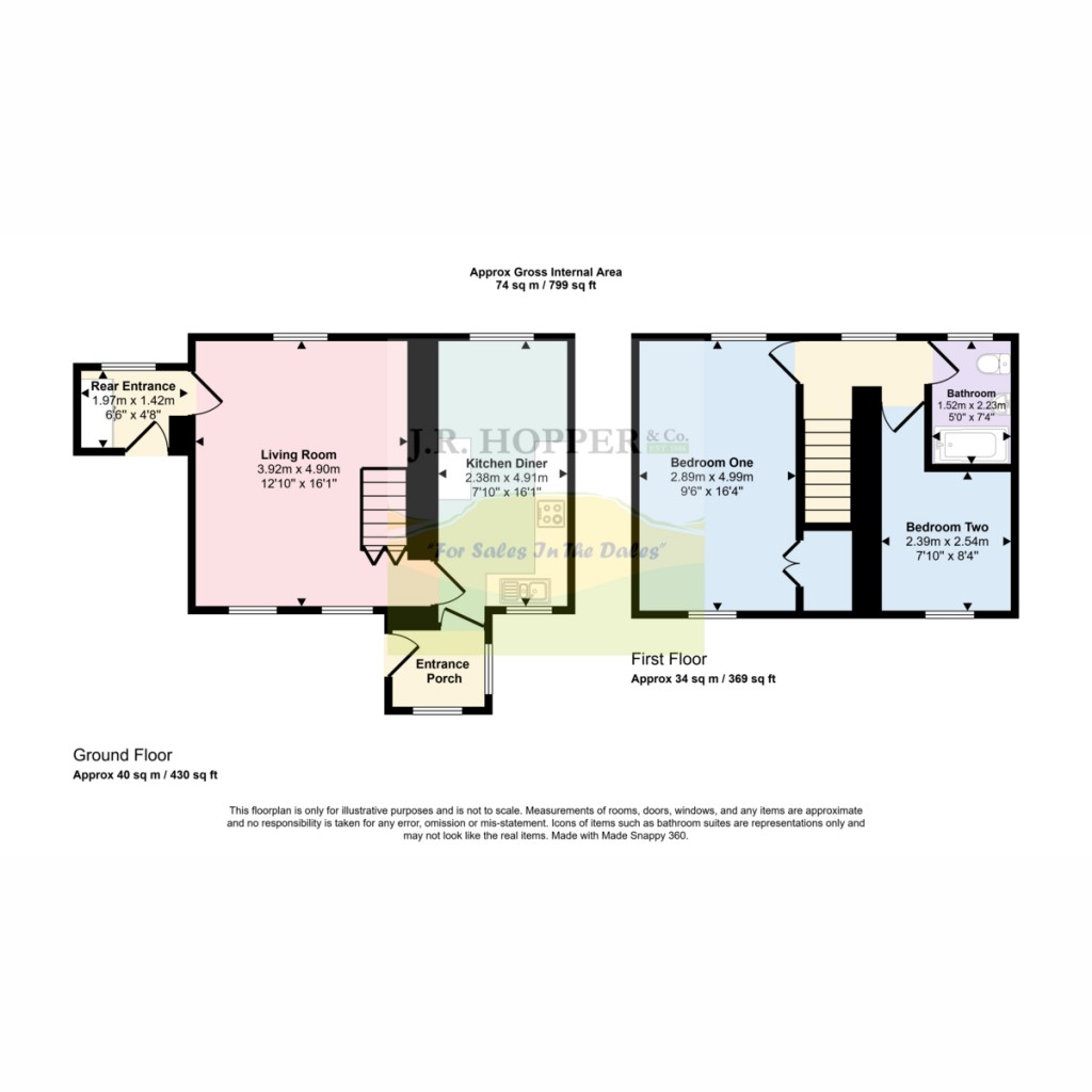 Floorplans For Greenwood Cottage Greenwood Leghe, North Yorkshire LA6 3DP