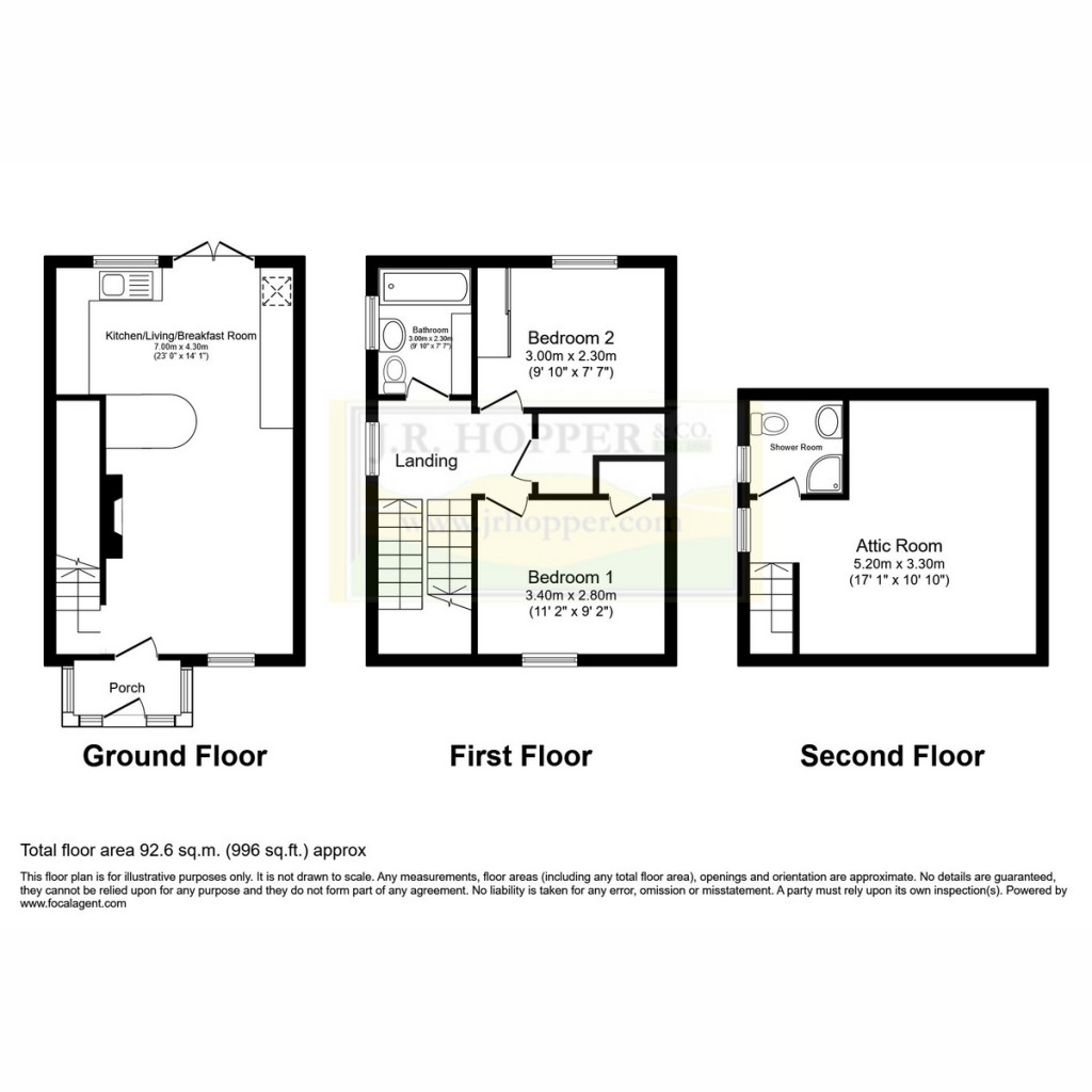 Floorplans For Fell View Market Place, Hawes DL8 3RD