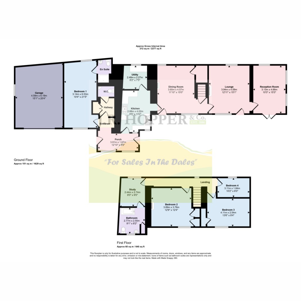 Floorplans For West Scrafton, Leyburn, DL8 4