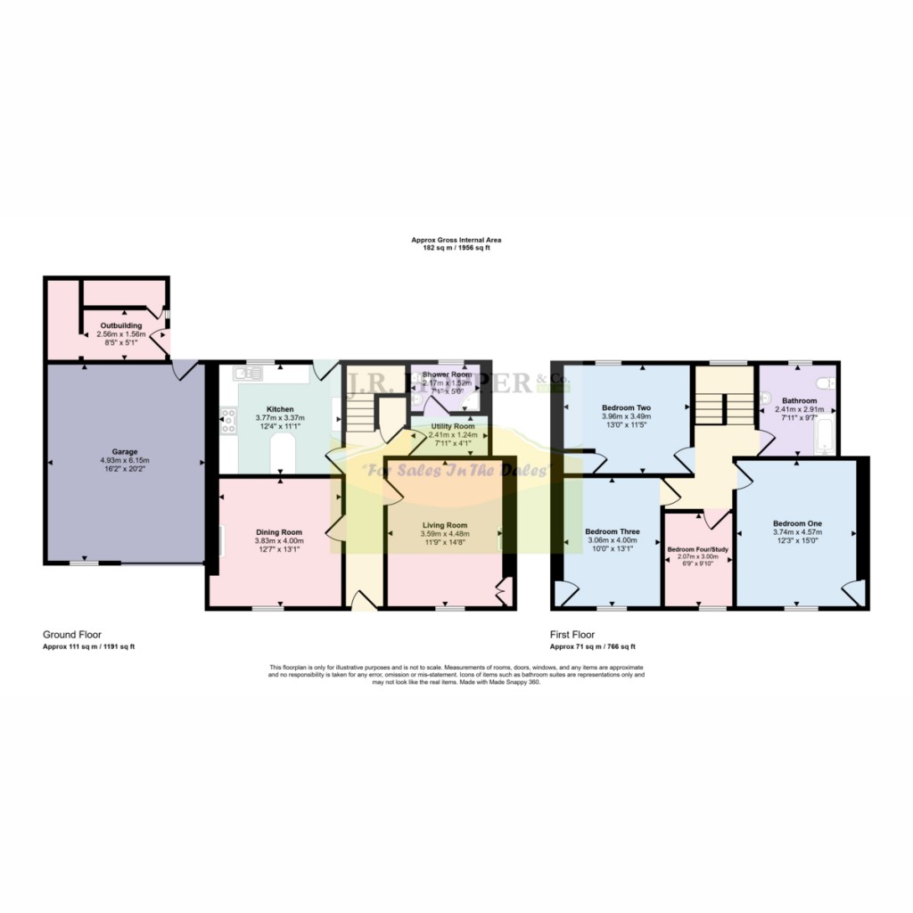 Floorplans For Wharton House Back Syke, Bainbridge DL8 3EN