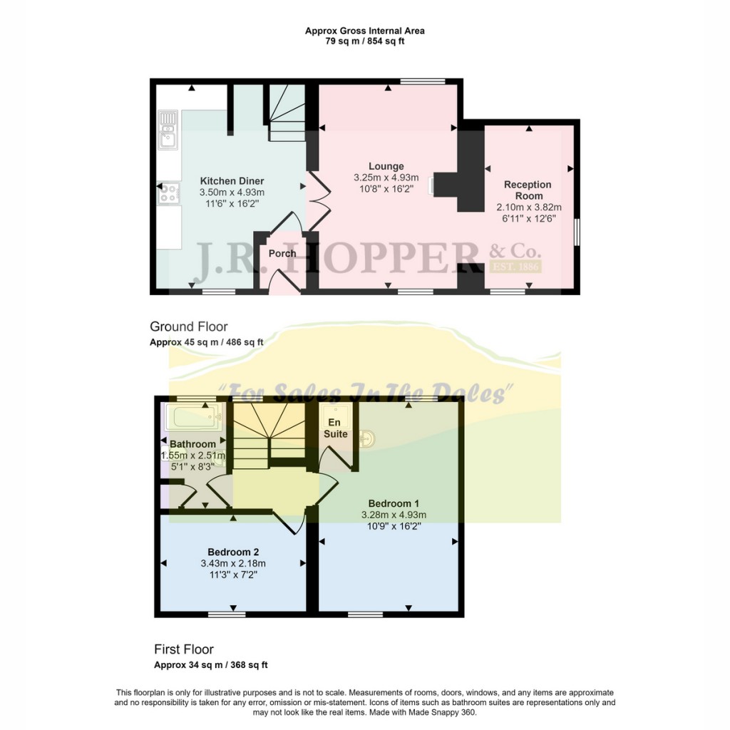 Floorplans For Faw Head Barn, Gayle