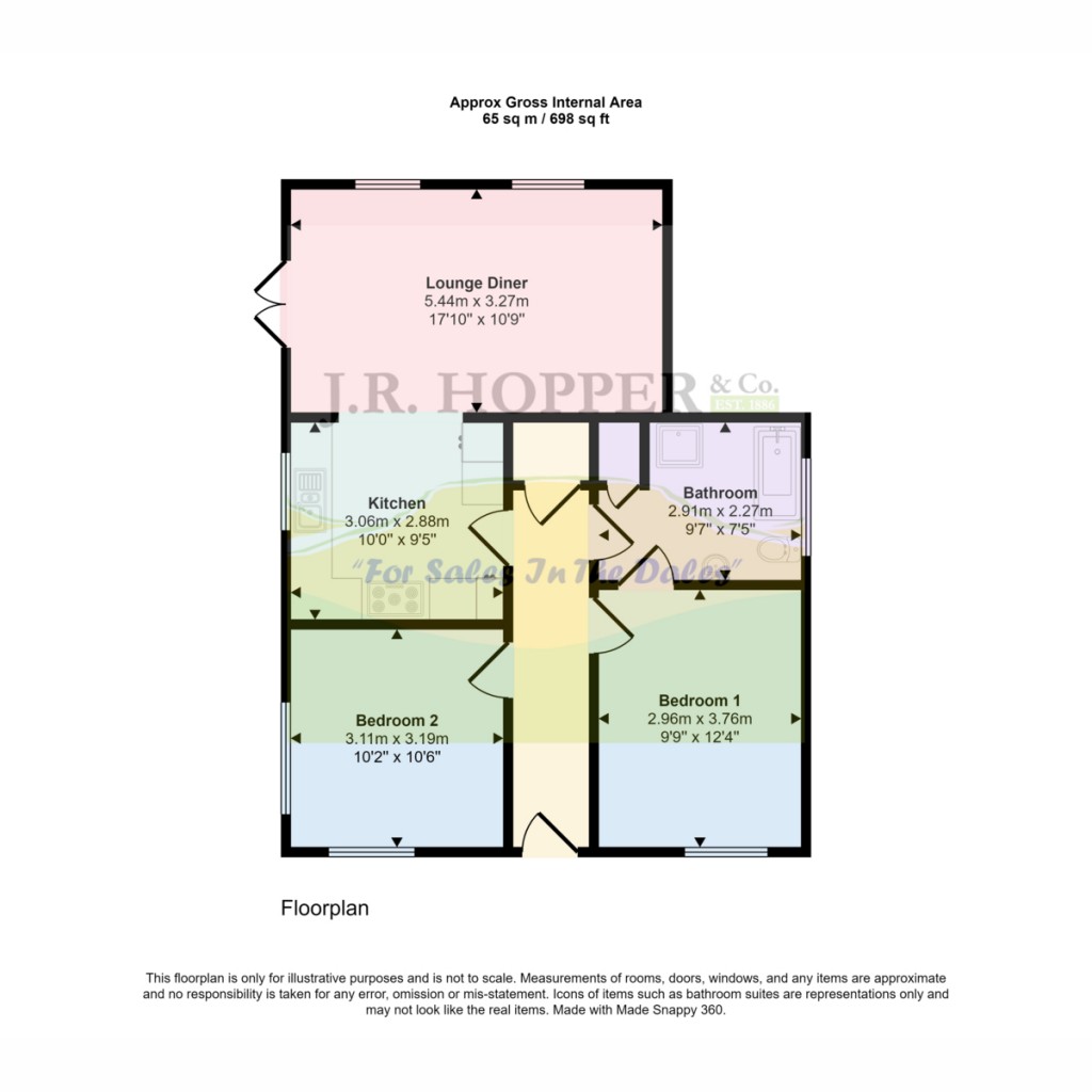 Floorplans For Ings Drive, Hawes, DL8 3