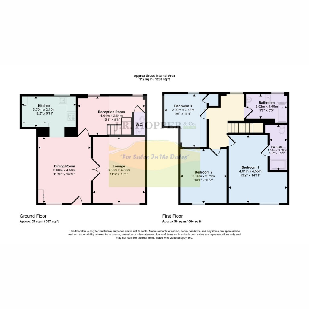 Floorplans For Bridge House, Hawes, North Yorkshire, DL8 3QF
