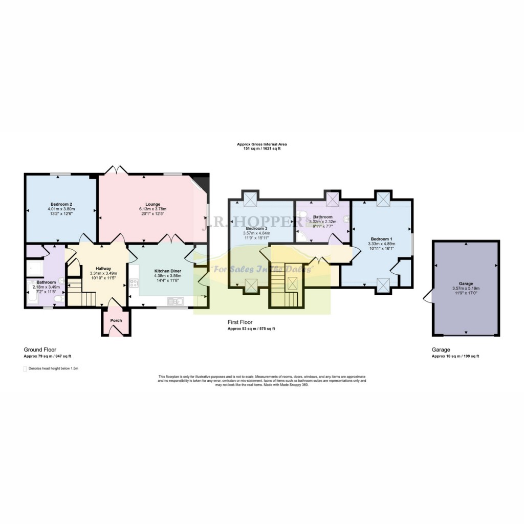 Floorplans For 3 Croglam Park, Kirkby Stephen CA17 4SF