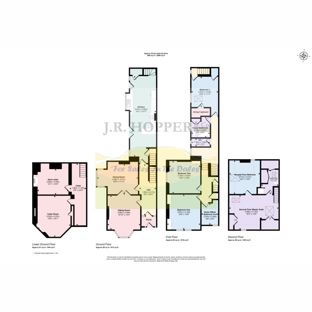 Floorplans For Beech Villa, 36 South Road, Kirkby Stephen CA17 4SN
