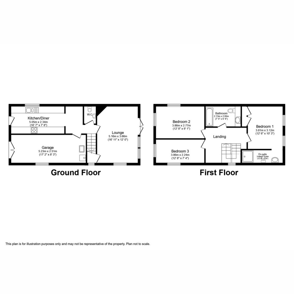 Floorplans For Priory Close, Redmire Leyburn, DL8 4