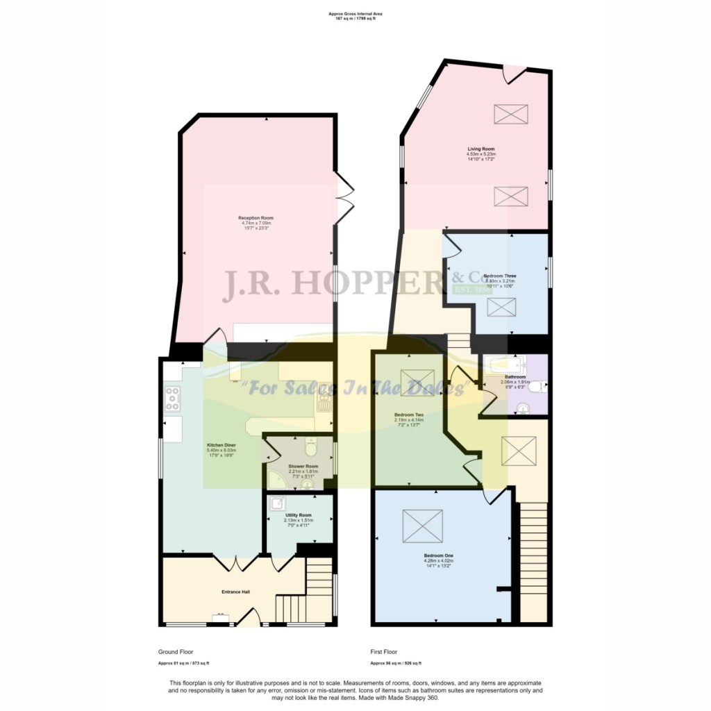 Floorplans For The Old Chapel Burtersett, Hawes DL8 3PB