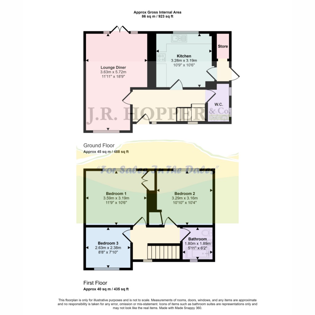 Floorplans For 36 Maythorne Estate, Leyburn DL8 5DT