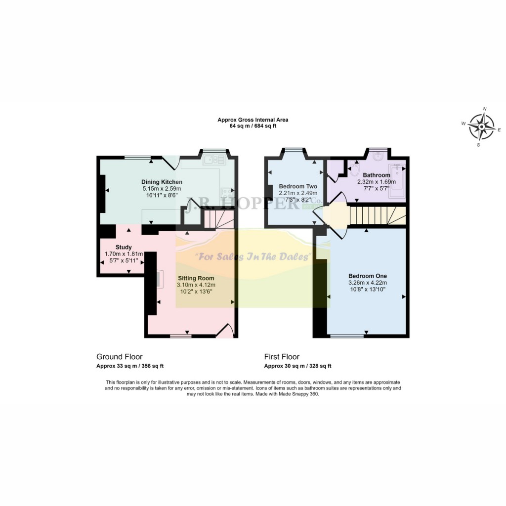 Floorplans For The Wynd Gayle, Hawes, DL8 3
