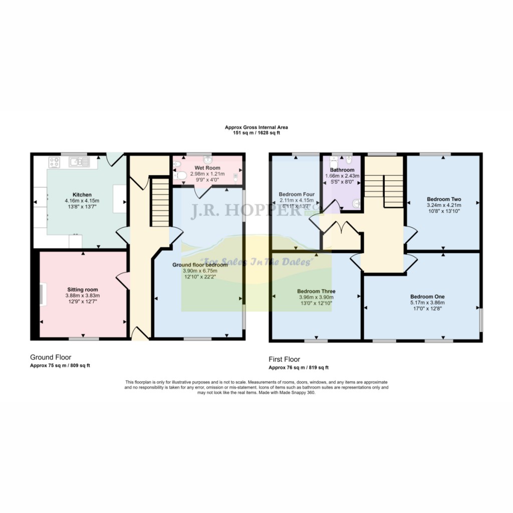 Floorplans For Appleby-in-Westmorland, Cumbria, CA16 6