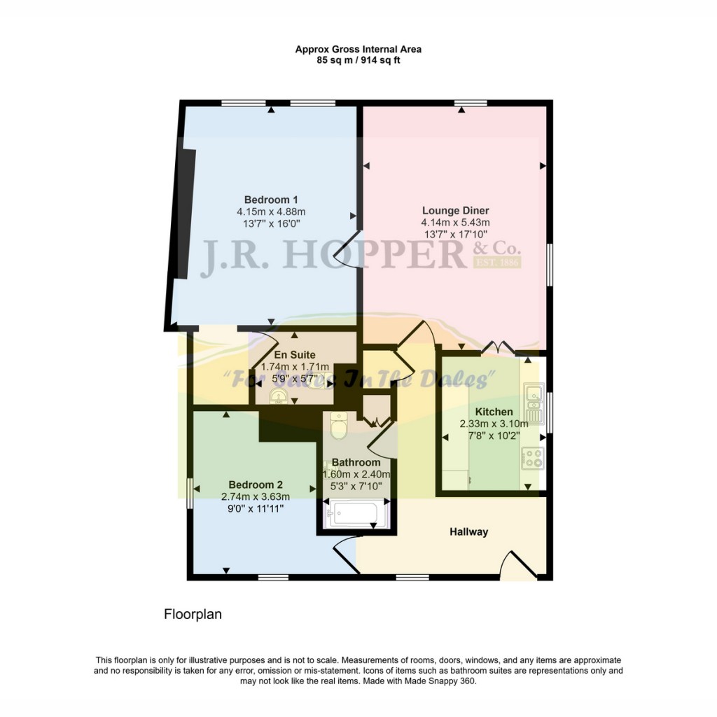 Floorplans For The Granary, The Old Mill Warcop, Appleby-in-Westmorland CA16 6PD