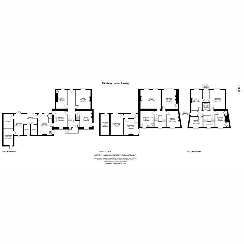 Floorplans For Salisbury House Main Street, Askrigg Leyburn DL8 3HG