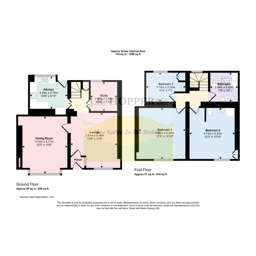 Floorplans For Walpardoe, Reeth
