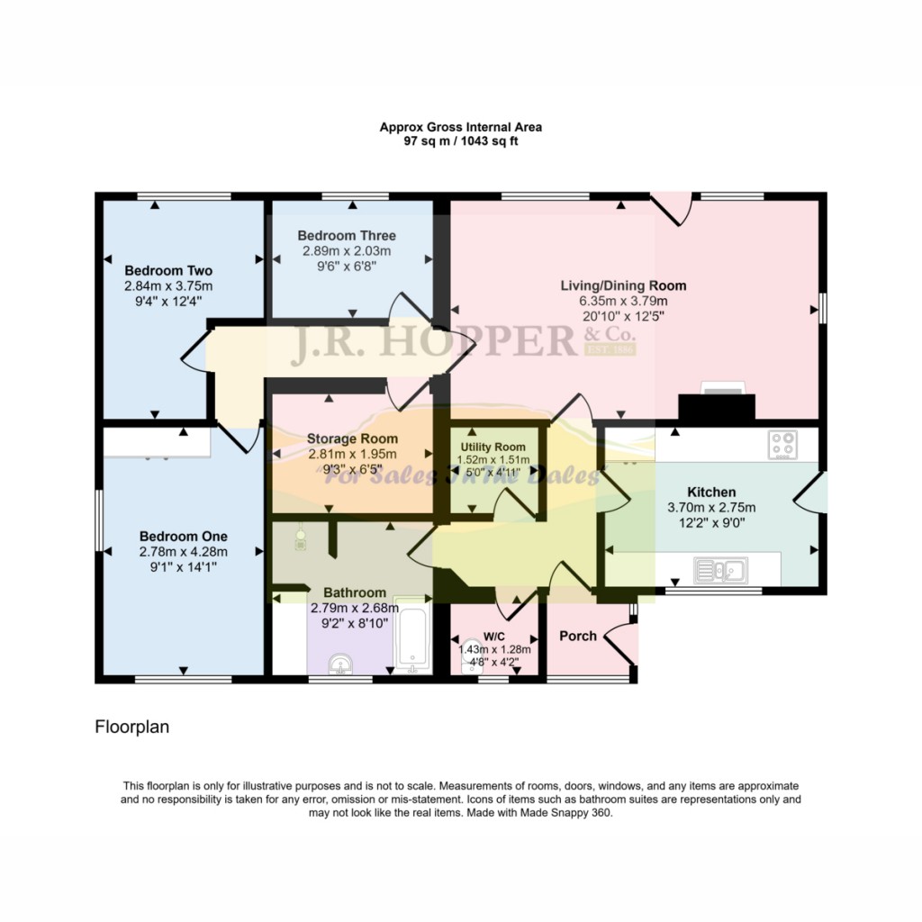 Floorplans For Woodside Brackenber, Appleby-in-Westmorland CA16 6LP