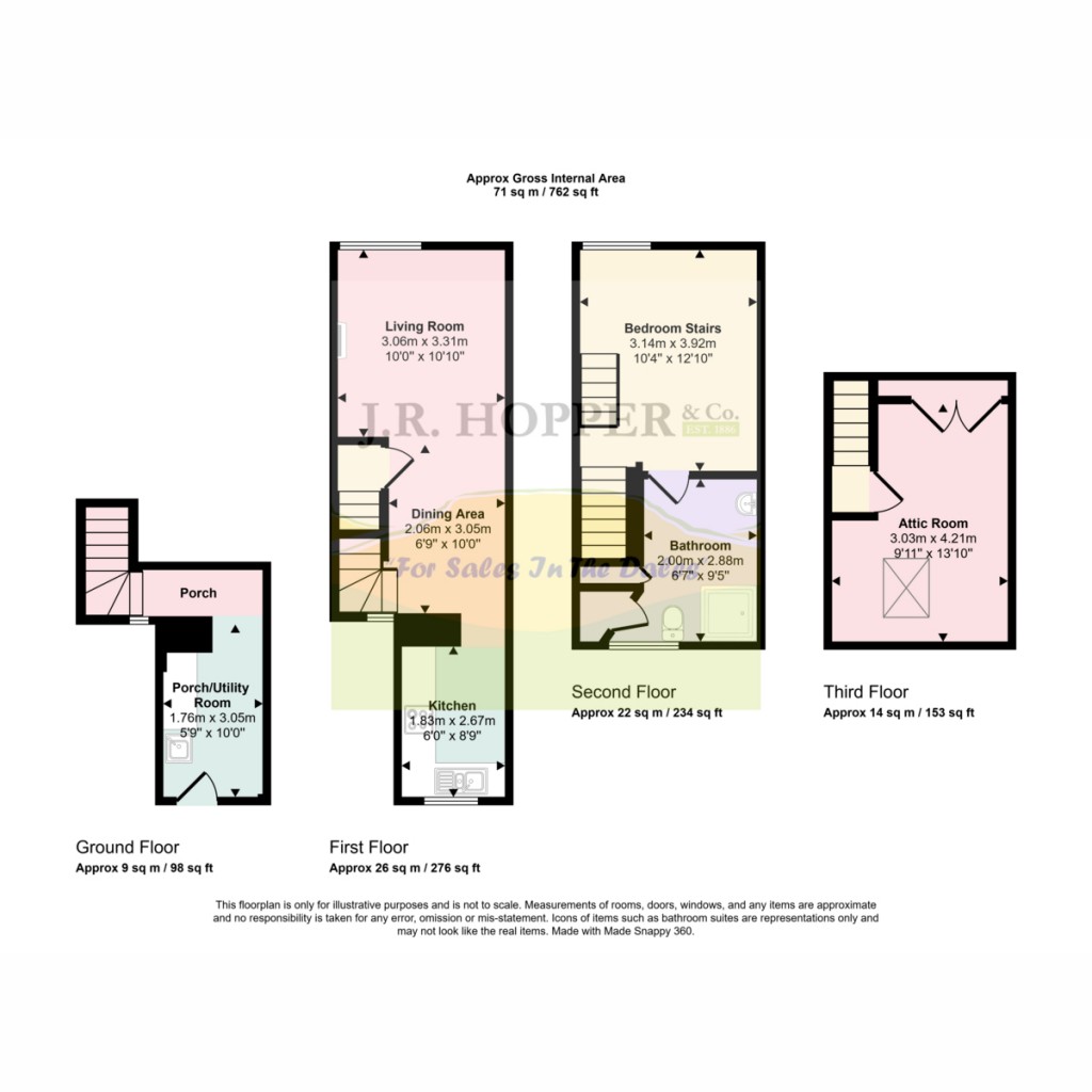 Floorplans For Market Street, Kirkby Stephen, CA17 4