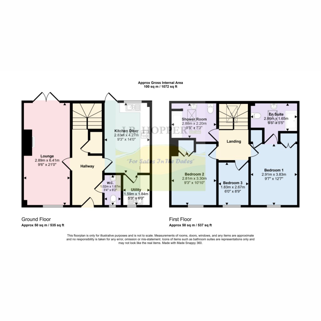 Floorplans For 4 St. Matthews Mews, Leyburn DL8 5FD